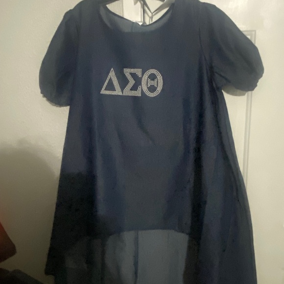 Delta Sigma Theta pearl 2 pc pant set - Picture 1 of 4